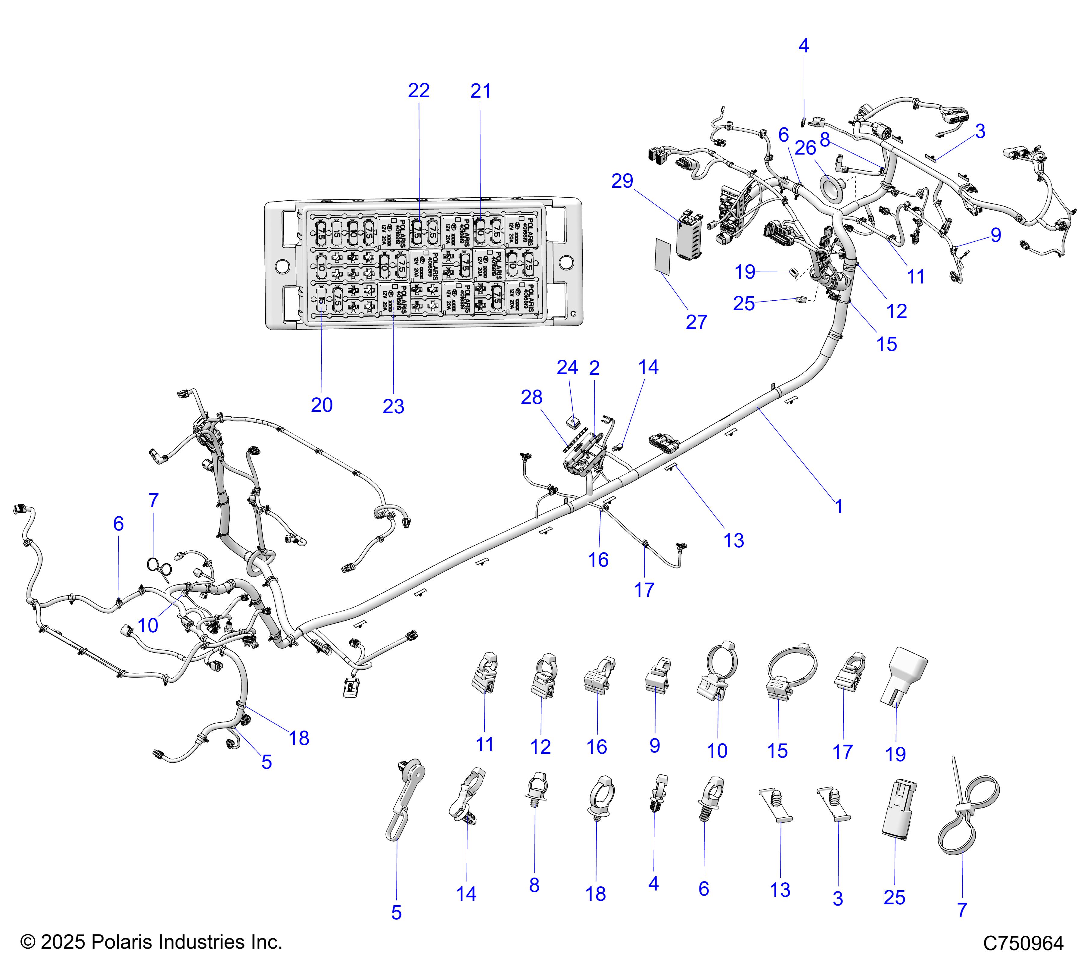 ELECTRICAL, WIRE HARNESS, CHASSIS - Z26X4D92SH/SN (C750964)