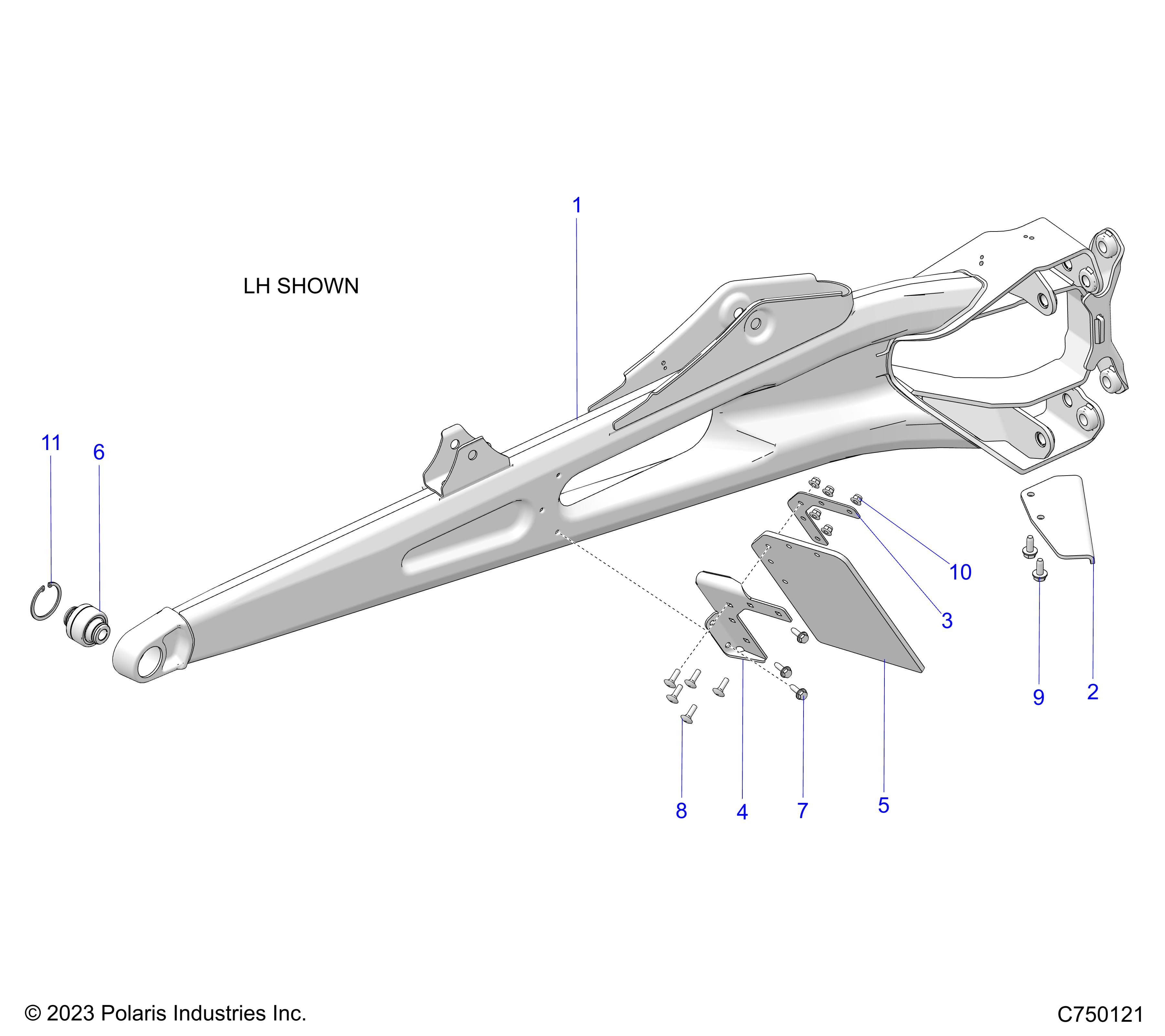 SUSPENSION, REAR TRAILING ARMS - Z25RPP2KAE/BE (C750121)