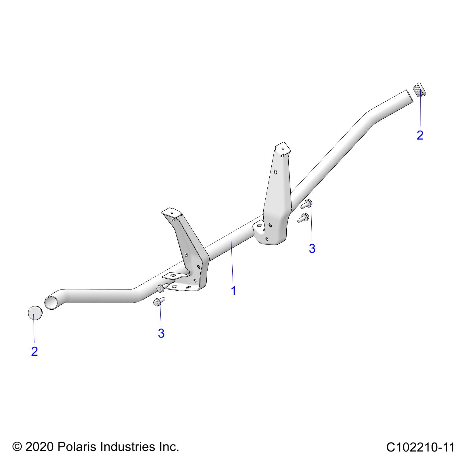 BODY, REAR RACK SUPPORT - A25SXM95AL (C102210-11)