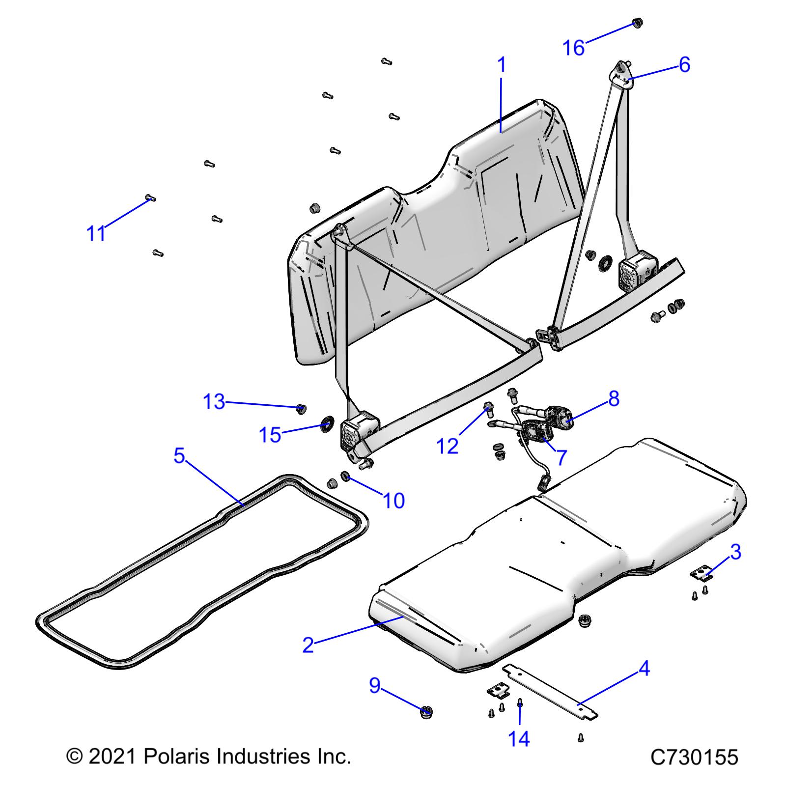 BODY, SEAT - R24MAU57B4/Z4/B9/Z9 (C730155)