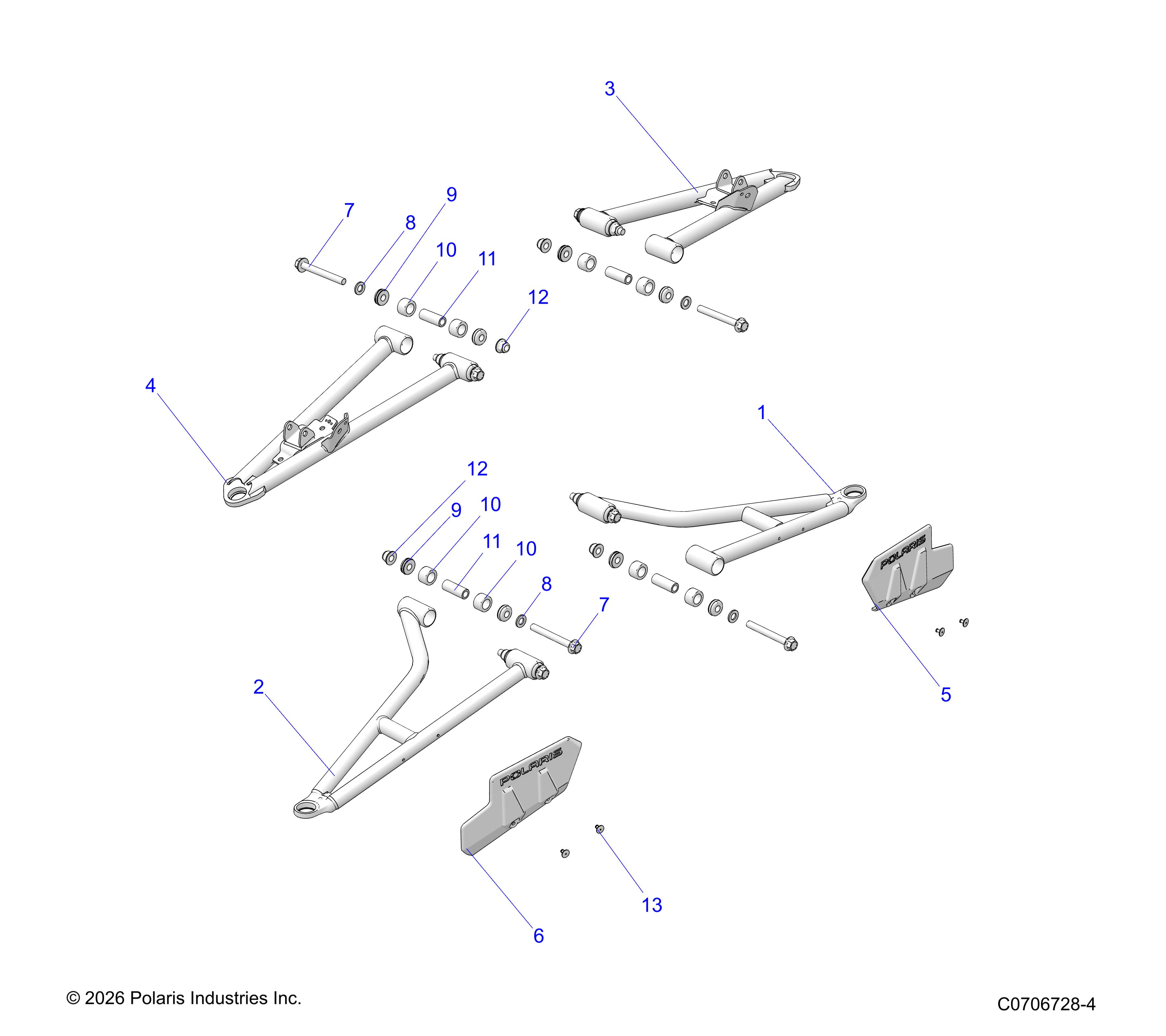 SUSPENSION, FRONT A-ARMS