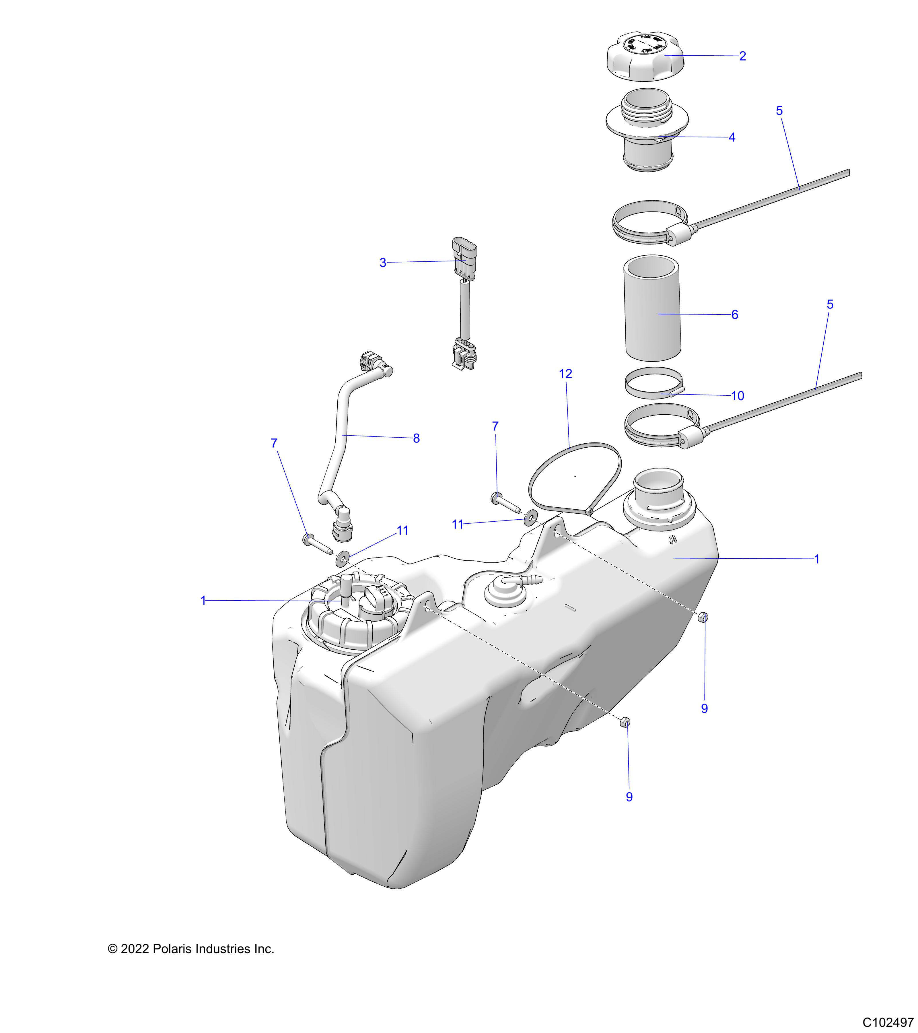 BODY, FUEL TANK - A21SLZ95AE/AG (C102497)