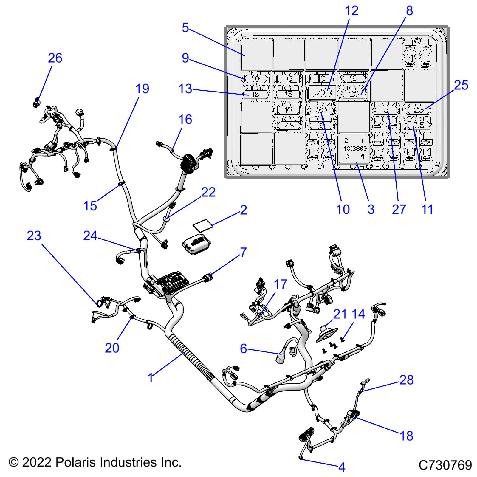 ELECTRICAL, WIRE HARNESS - R24TAS99PK (C730769)