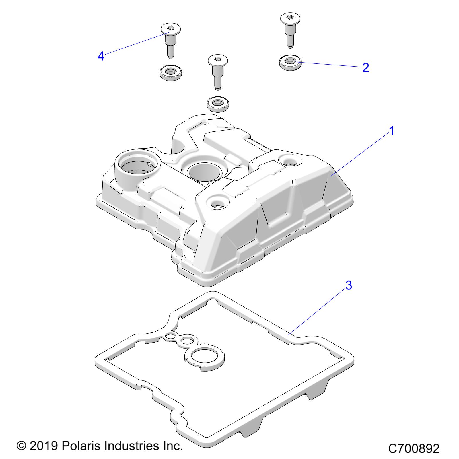 ENGINE, VALVE COVER - R20MAE57D7 (C700892)