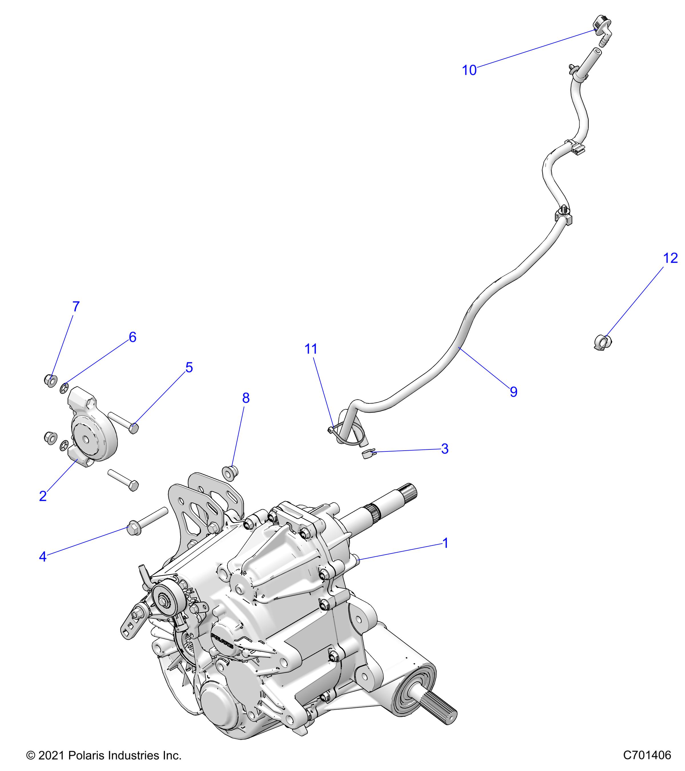 DRIVE TRAIN, MAIN GEARCASE MOUNTING - Z22N4E99AJ/AN/BJ/BN (C700275-2)