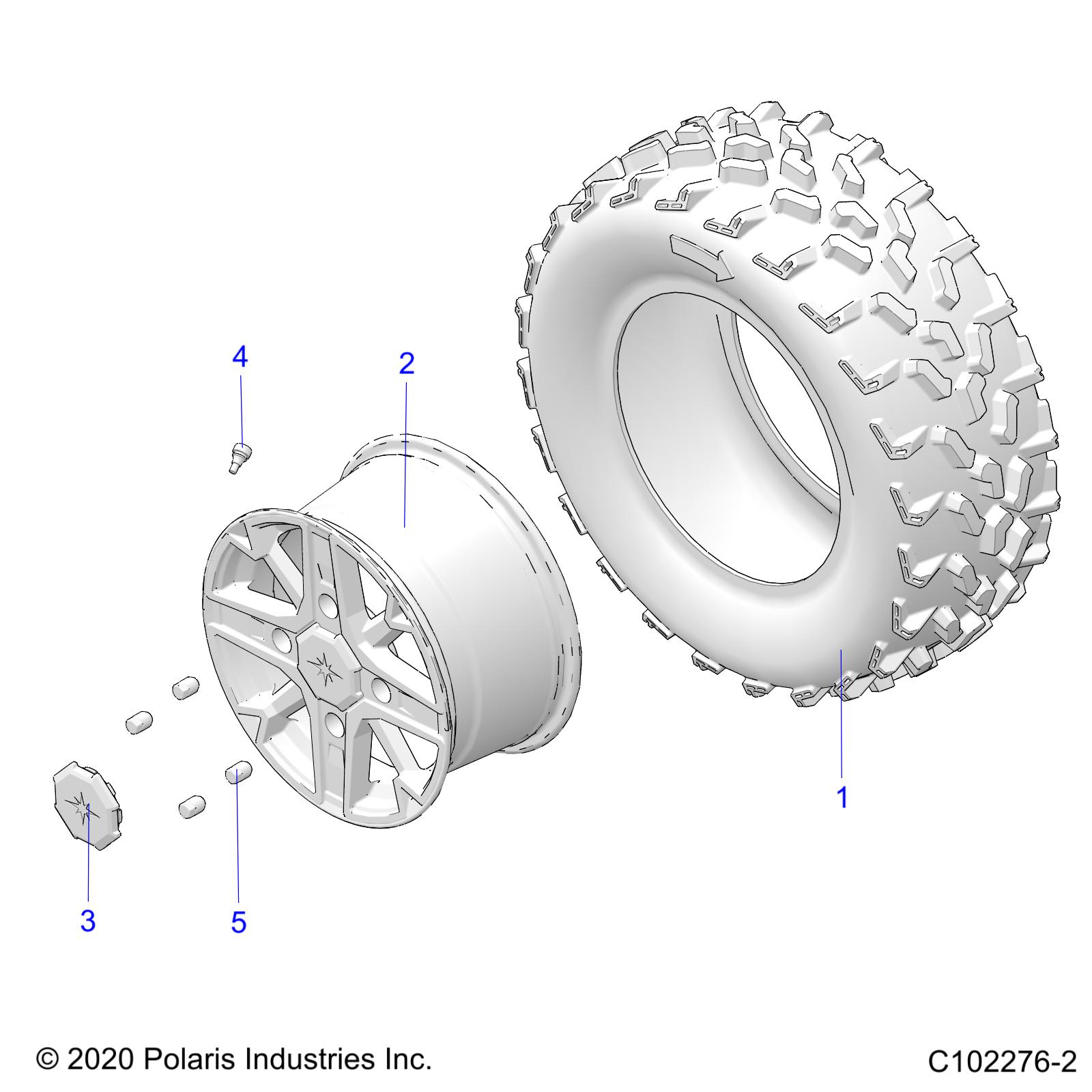 WHEELS, REAR - A24SYE95PL (C102276-2)