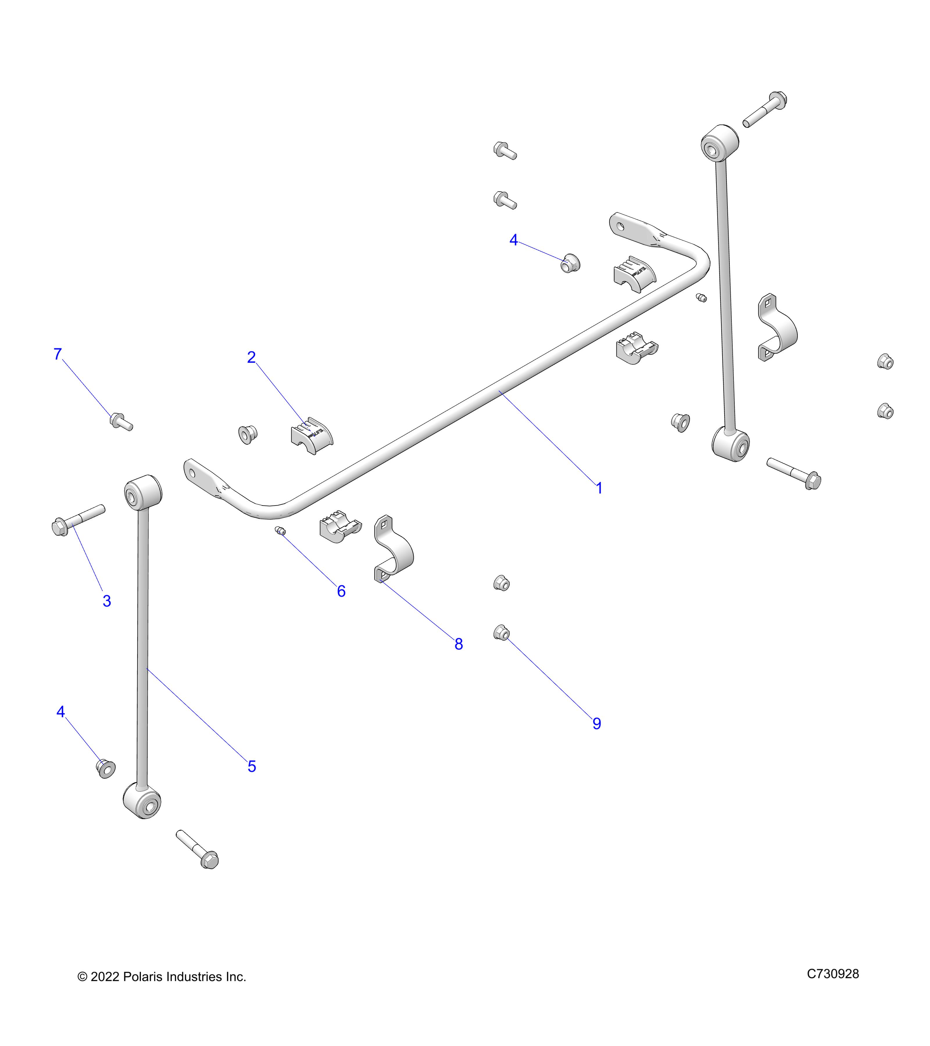 SUSPENSION, FRONT STABILIZER BAR - R25MAU57Z5/B5/Z6/B6 (C730928)