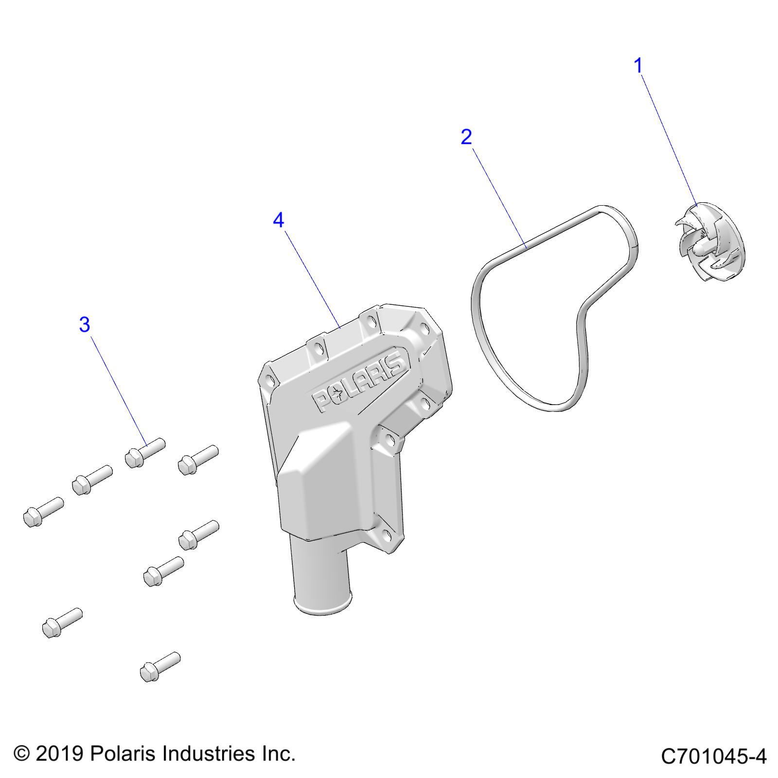 ENGINE, WATERPUMP IMPELLER AND COVER - Z20CHA57K2 (C701045-4)