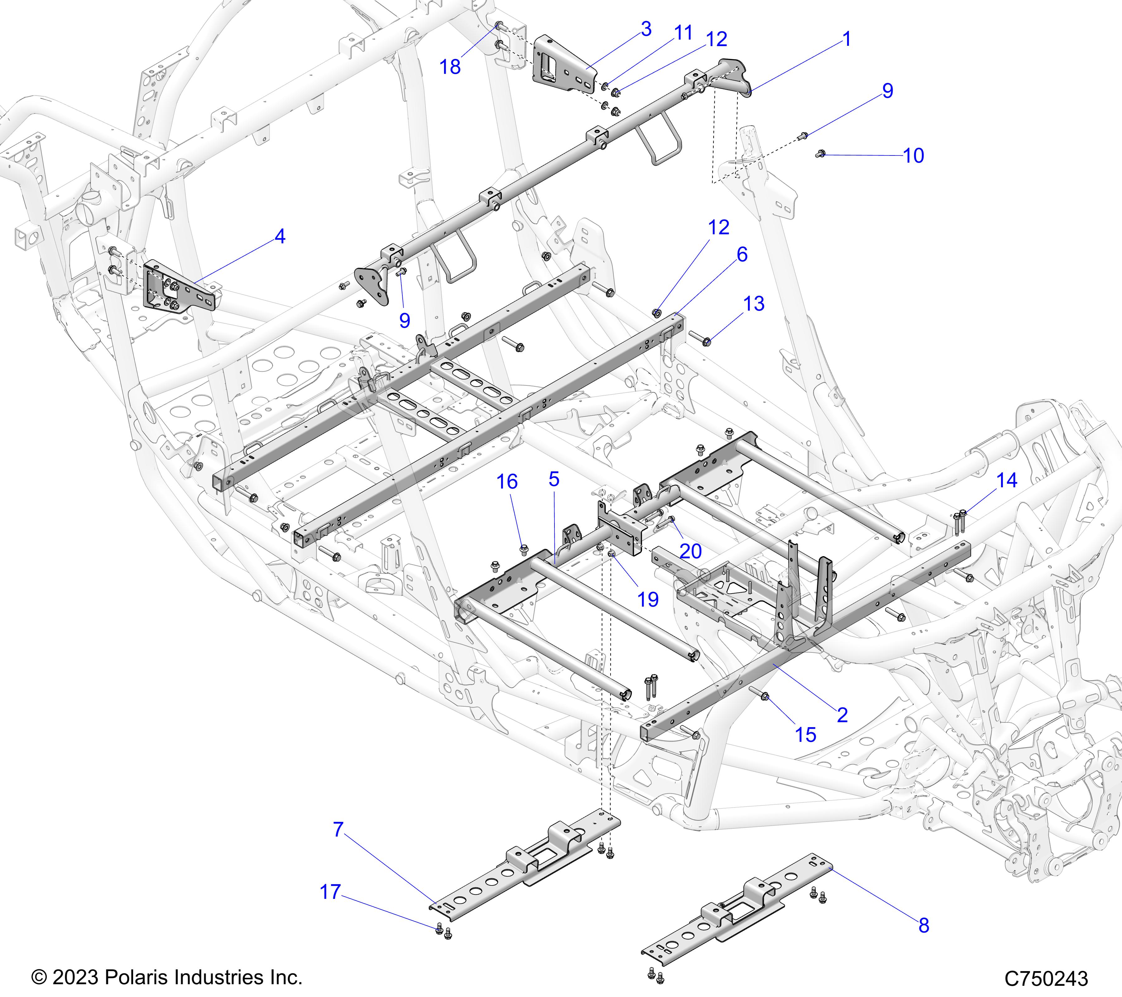 CHASSIS, MOUNTING AND BRACKETS - Z25S4D92AA/AL/BA/BF/AF/BL (C750243)