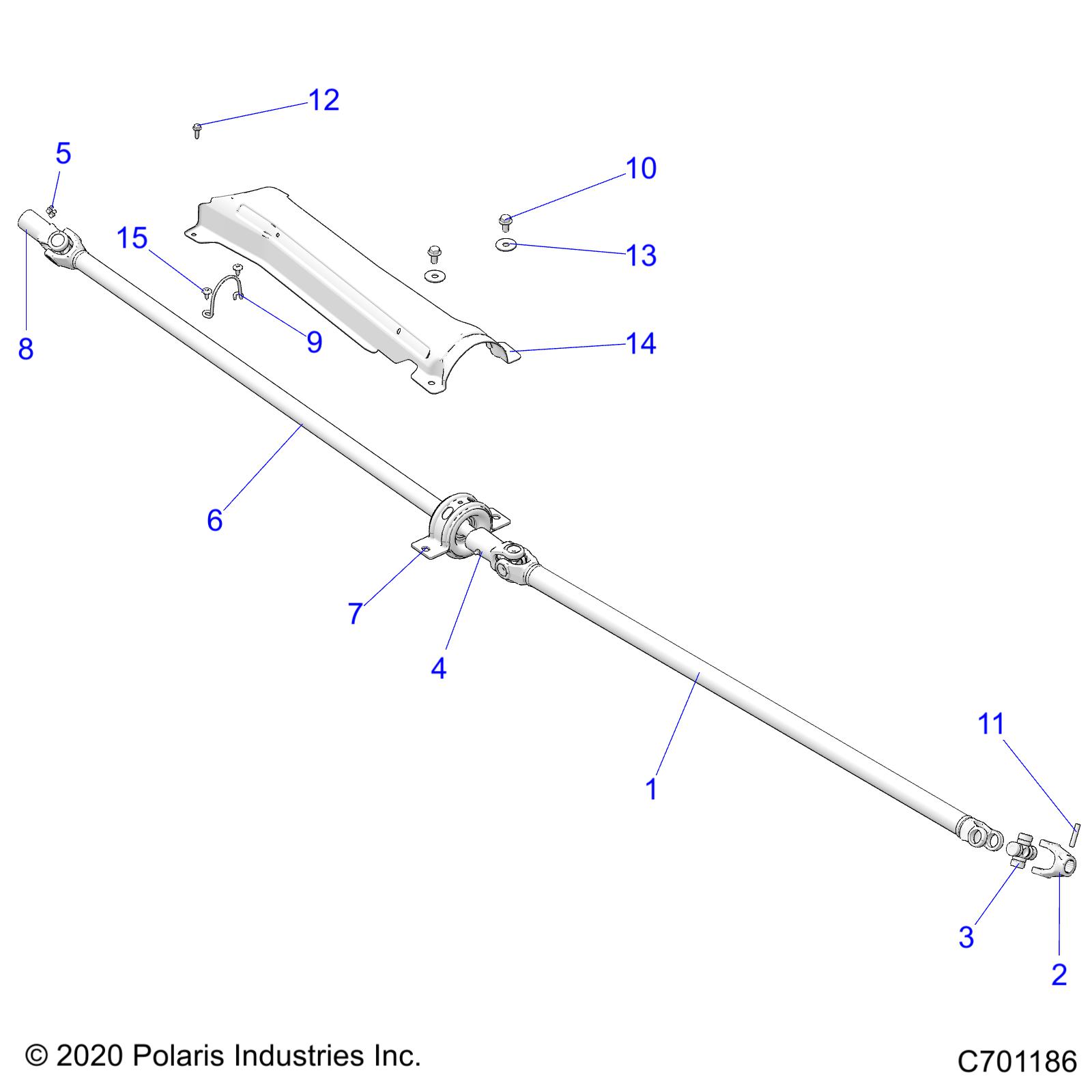 DRIVE TRAIN, PROP SHAFT - Z21N4M99AG (C701186)