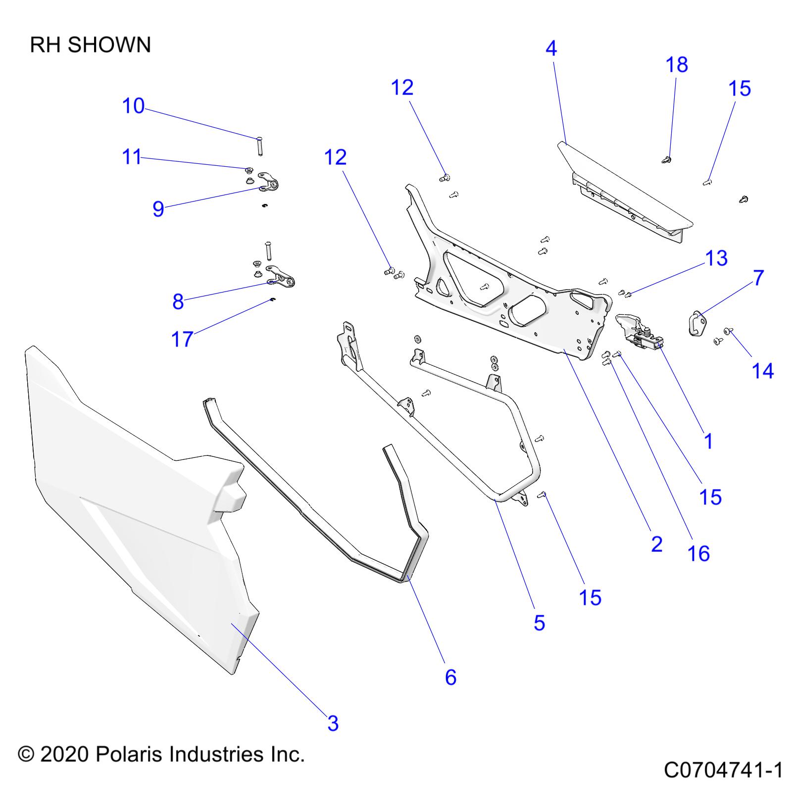 BODY, DOORS - Z21A5A87B2/P87B5/K87B4(C0704741-1)