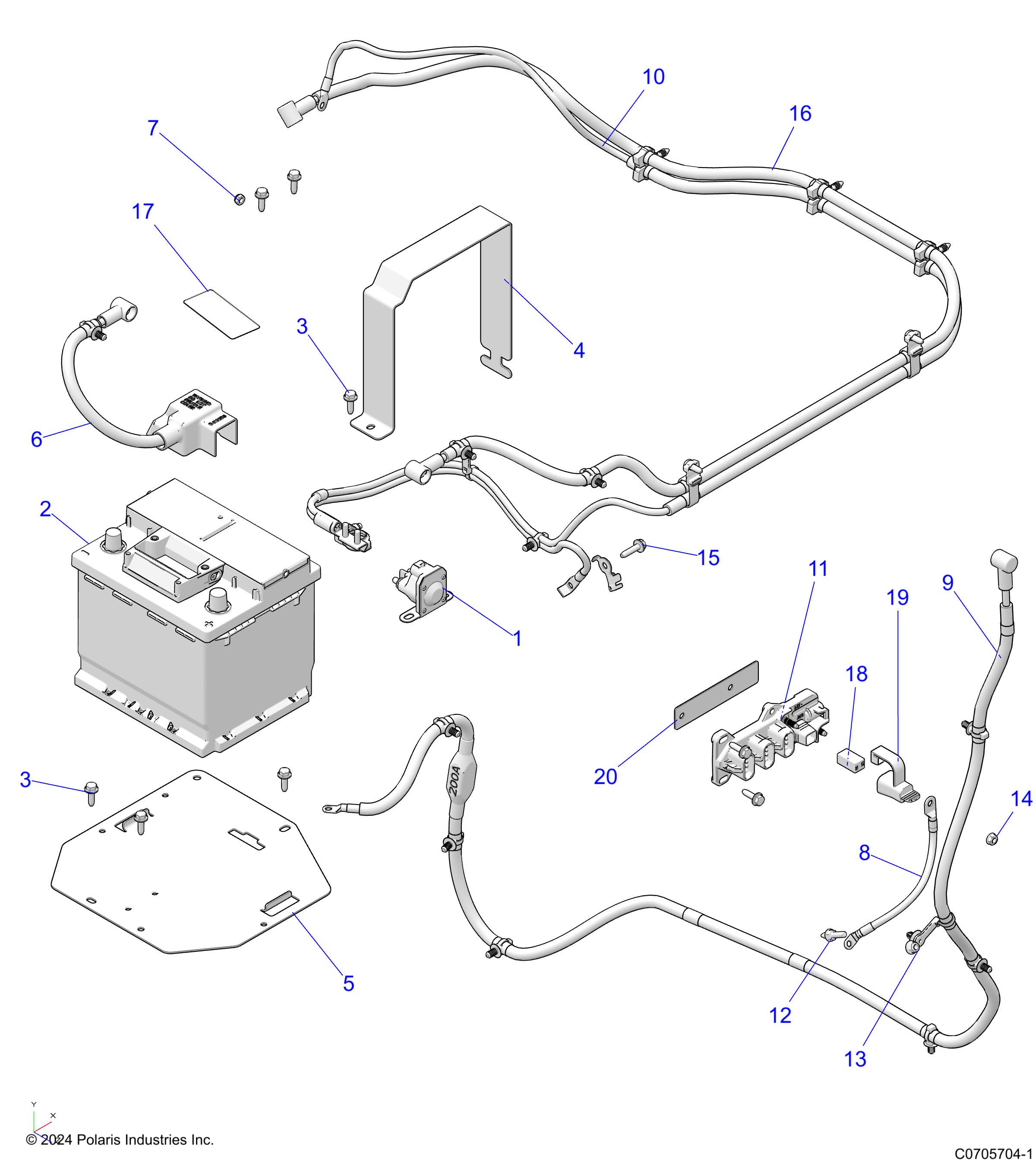 ELECTRICAL, BATTERY - D25M2A57B4/G57B4/U57B4/W57B4 (C0705704-1)