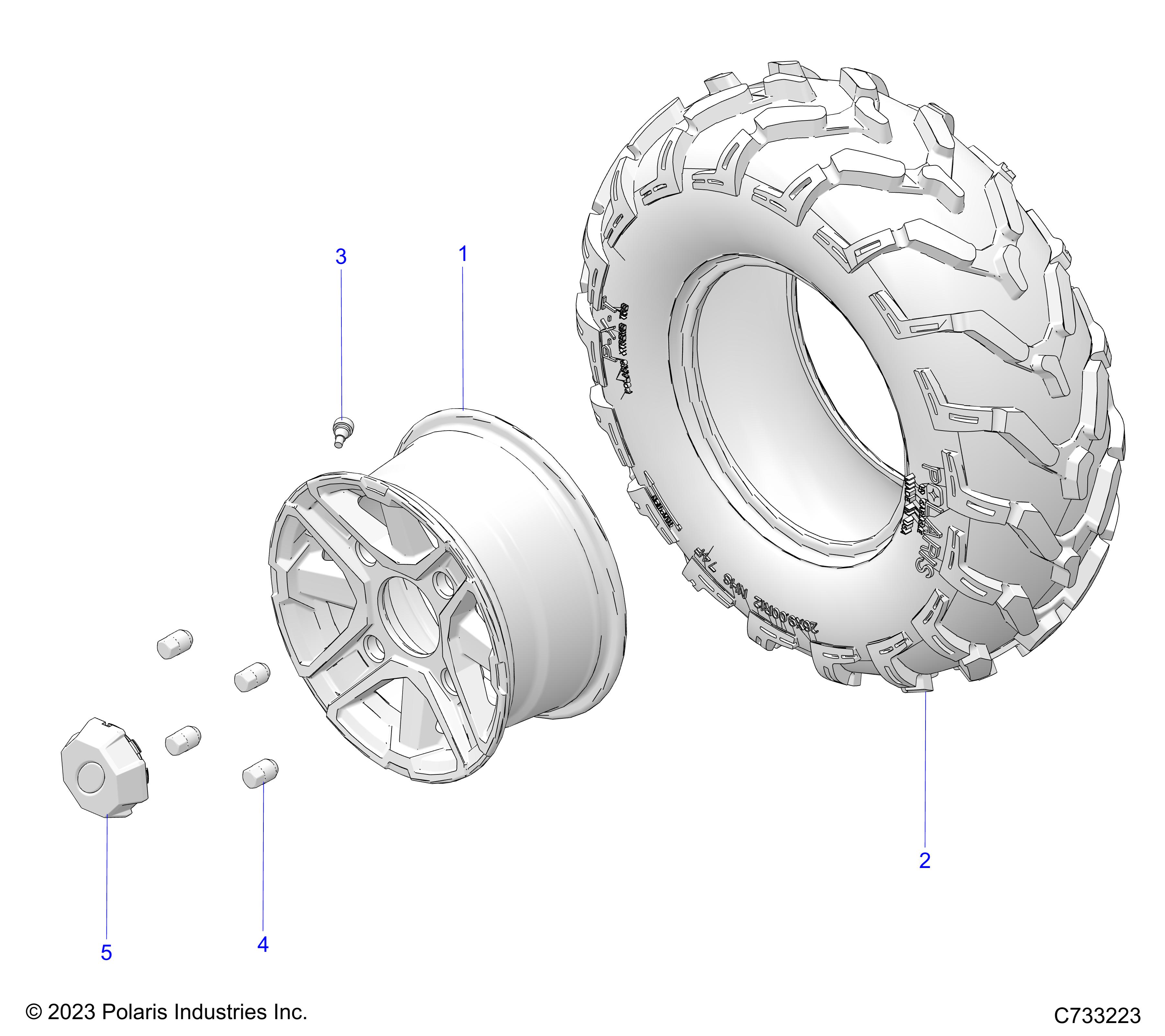 WHEELS, FRONT - R14WH9EAM/EAMC/EAS/EASC  (C733223)