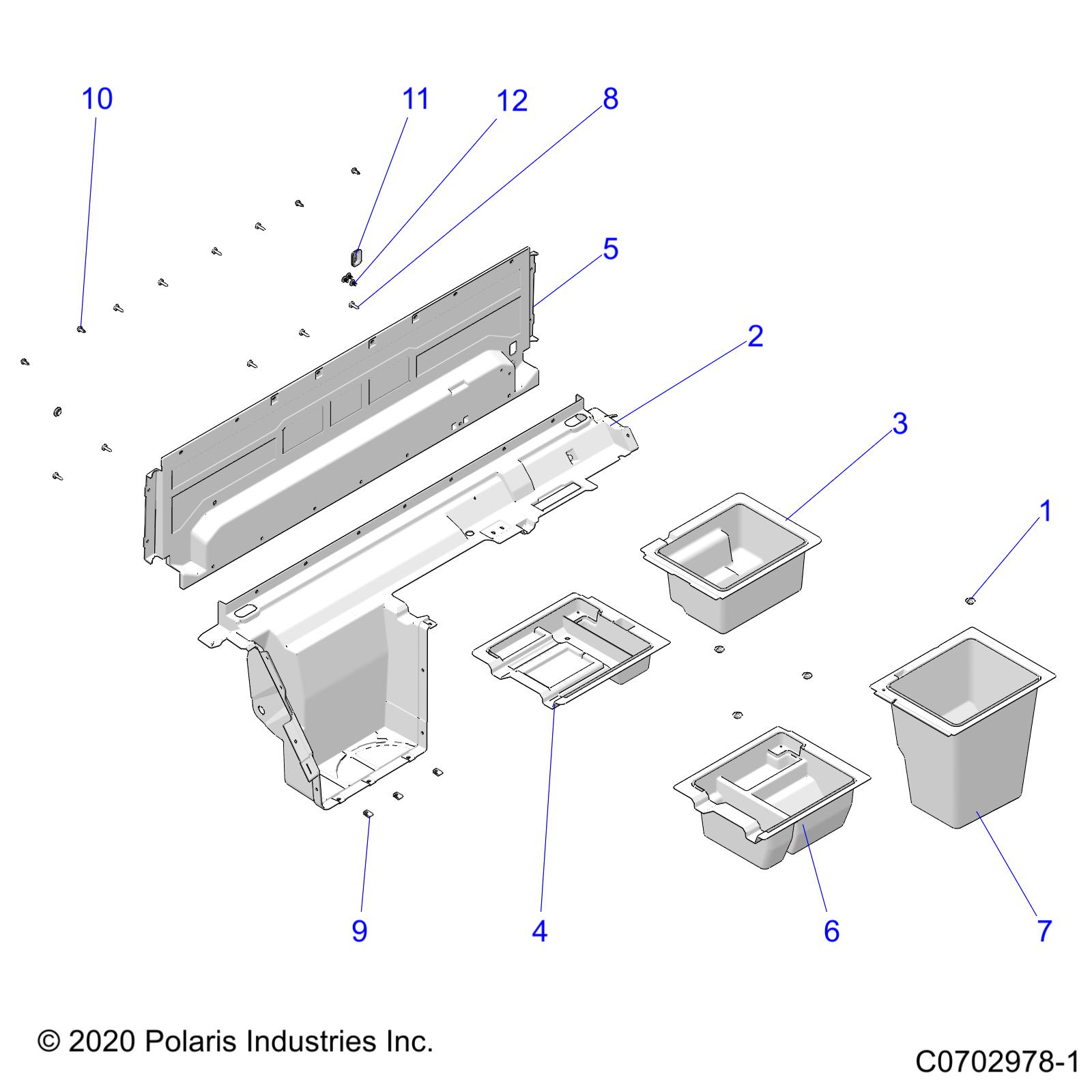 BODY, STORAGE AND CLOSE OFF - D22P2A99A4/A99B4/E99A4/F99A4/G99A4 (C0702978-1)