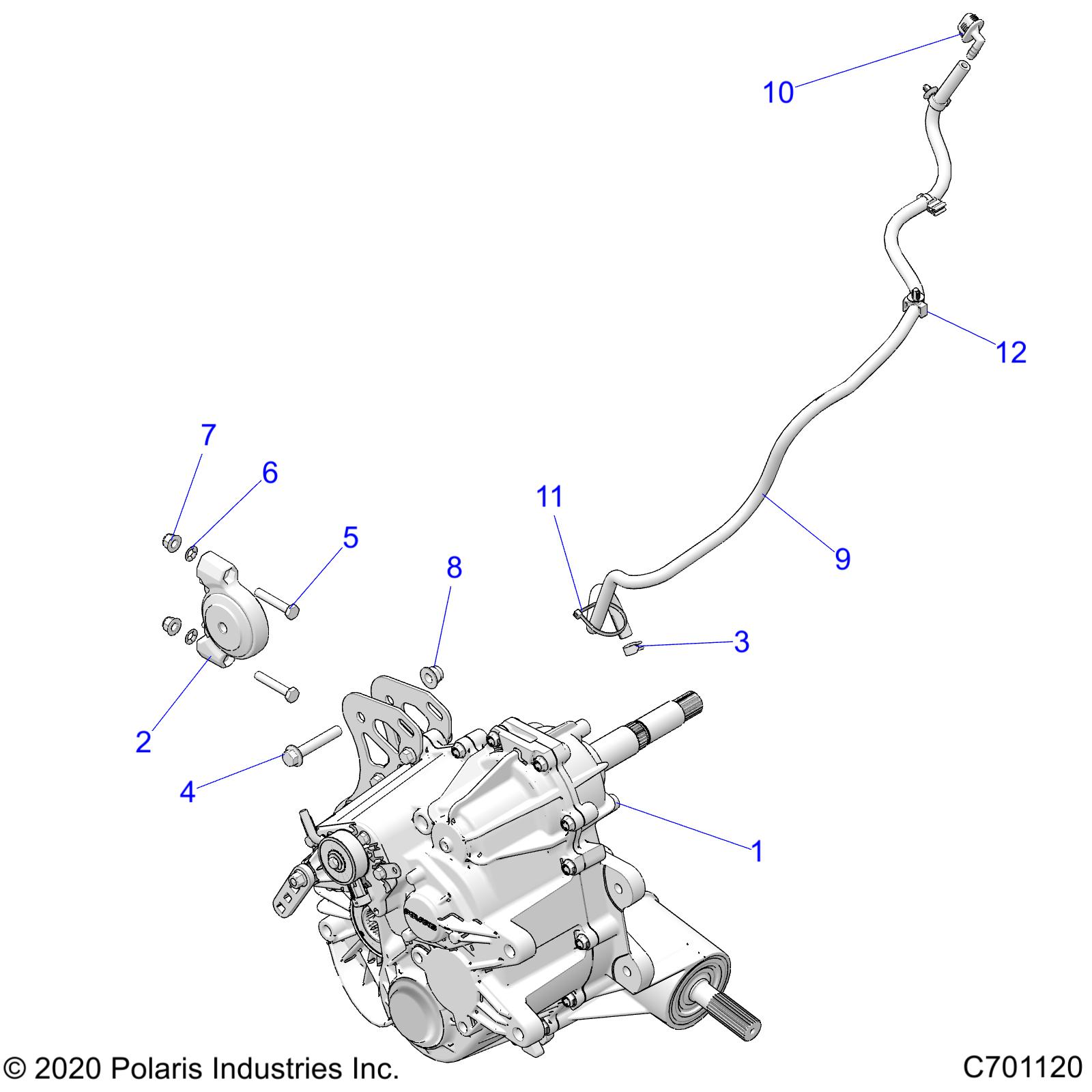 DRIVE TRAIN, MAIN GEARCASE MOUNTING - Z22N4E99NK (C701120)