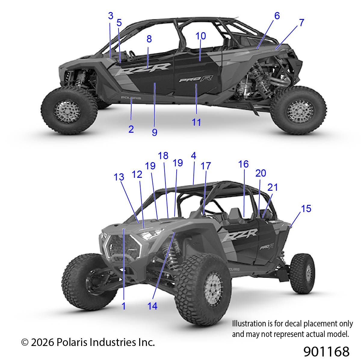 BODY, DECALS - Z26R4P2KBL (901168)
