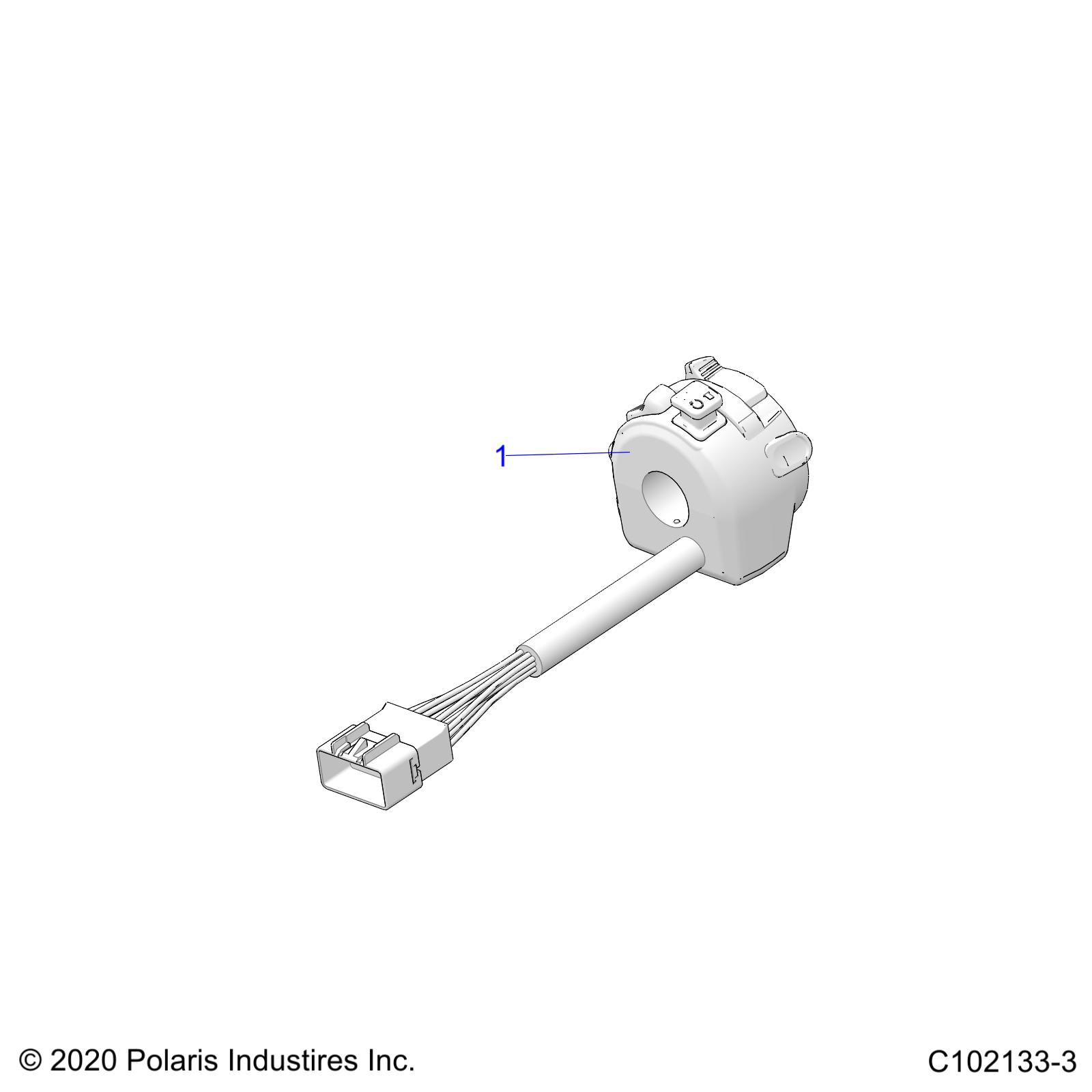 STEERING, CONTROLS, LEFT HAND CONTROLS - A20SVE95PR (C102133-3)