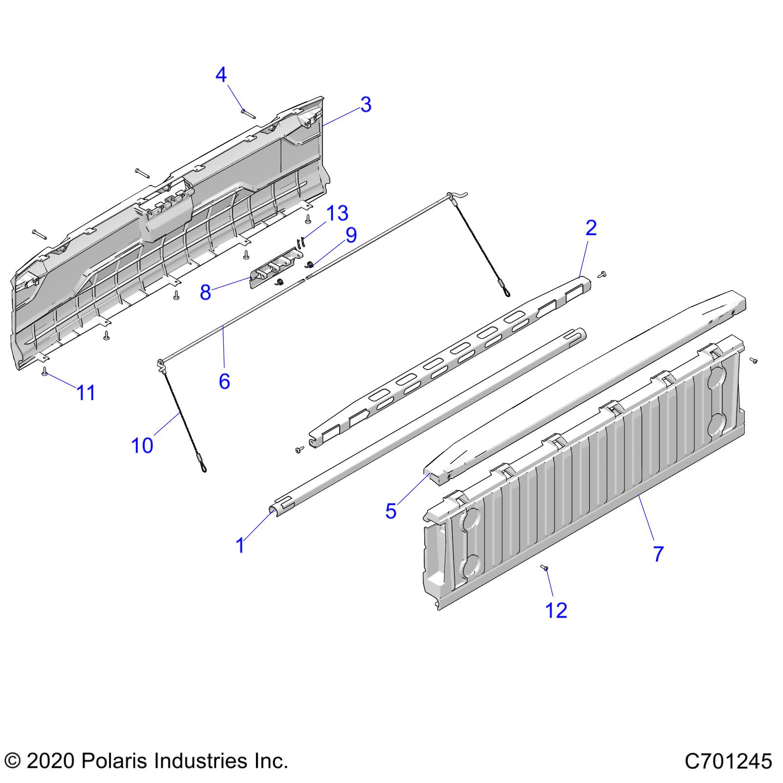 BODY, BOX, TAILGATE - R21RSH99AC/BC (C701245)