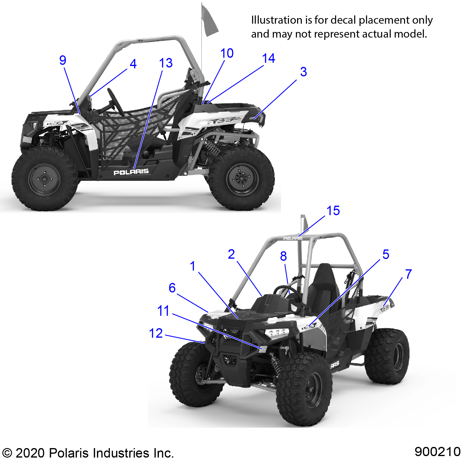 BODY, DECALS - A21HAB15A2/B2 (900210)