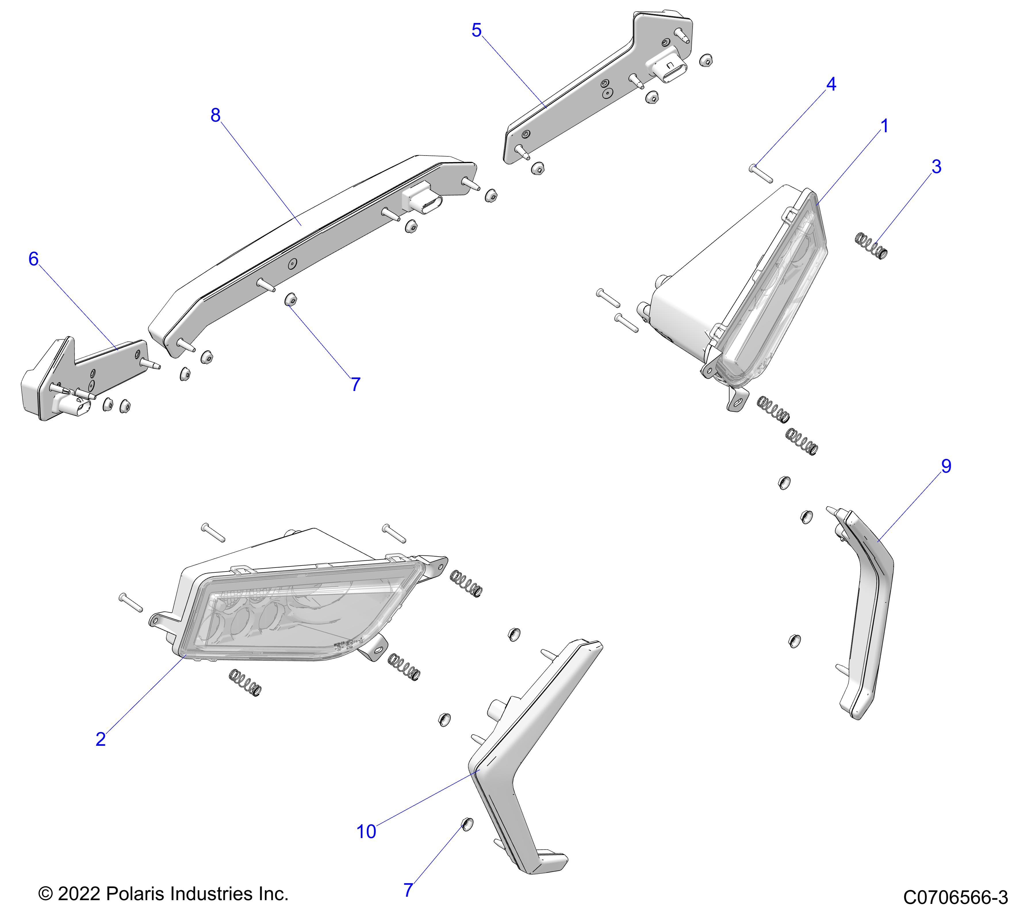 ELECTRICAL, HEADLIGHTS AND TAILLIGHTS - Z23NAV99A/99B (C0706566-3)