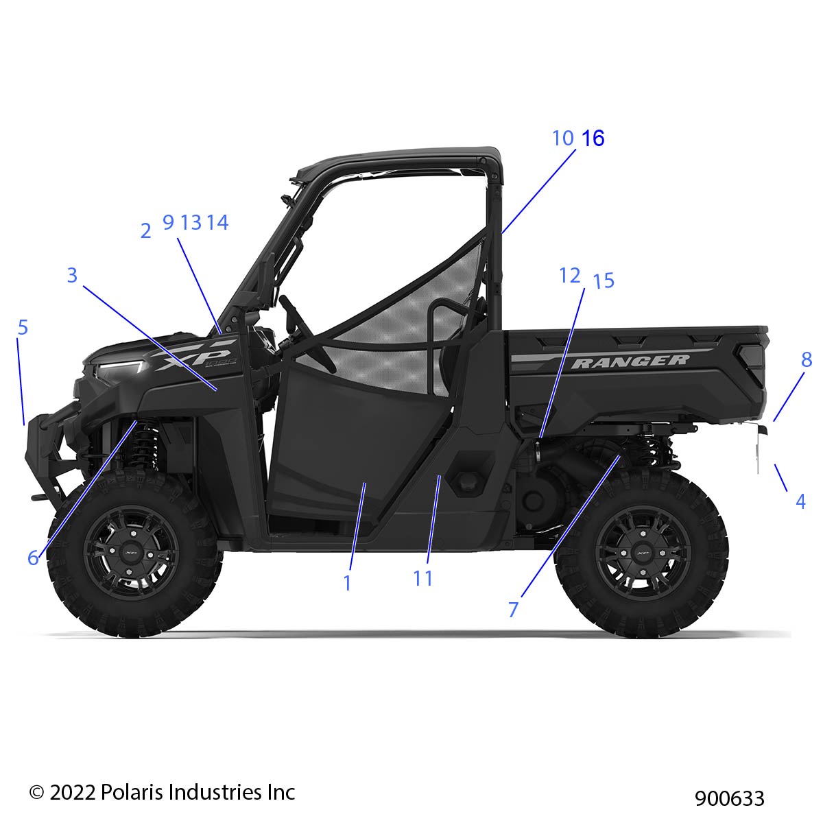 BODY, DECALS, AND COMPONENTS 3PC - R23RRE99PJ/RRS99PK (900633)