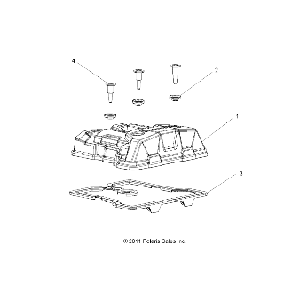 ENGINE, VALVE COVER - R23MAA57B1/EB4/B9 (49RGRVALVE12RZR570)