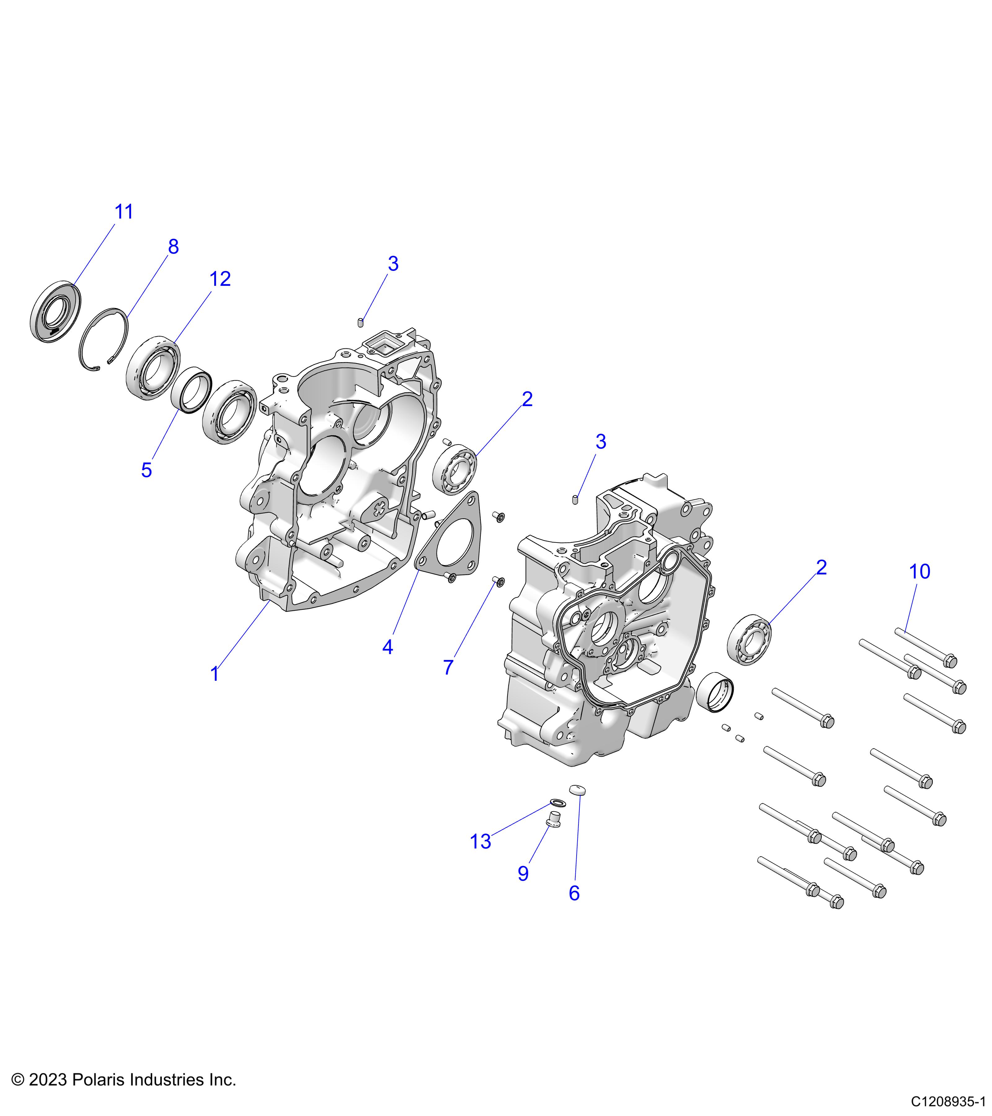 ENGINE, CRANKCASE - D24M4A57B4/G57B4/U57B4/W57B4 (701500)