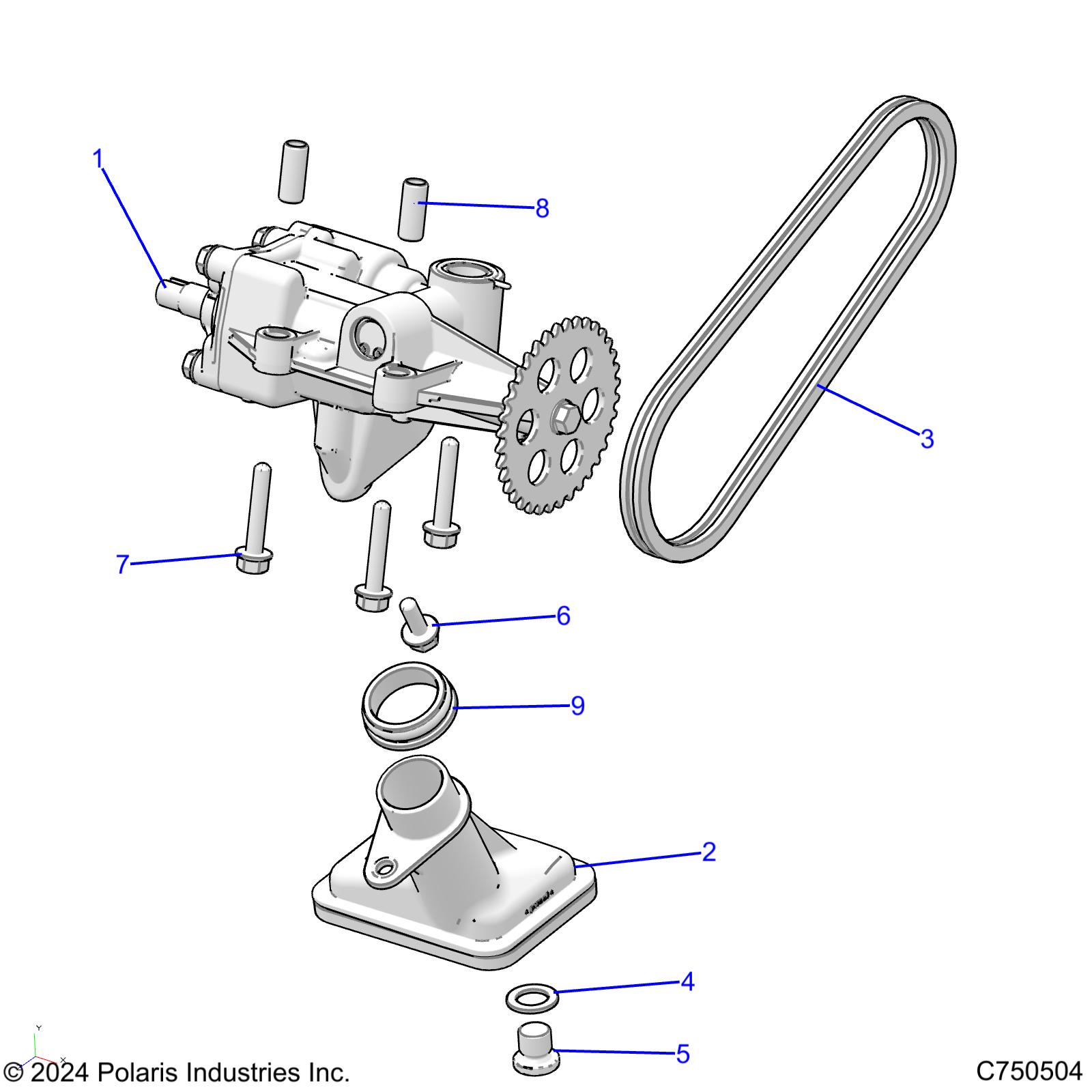 ENGINE, OIL PUMP - Z25NEB99A4/B4 (C750504)