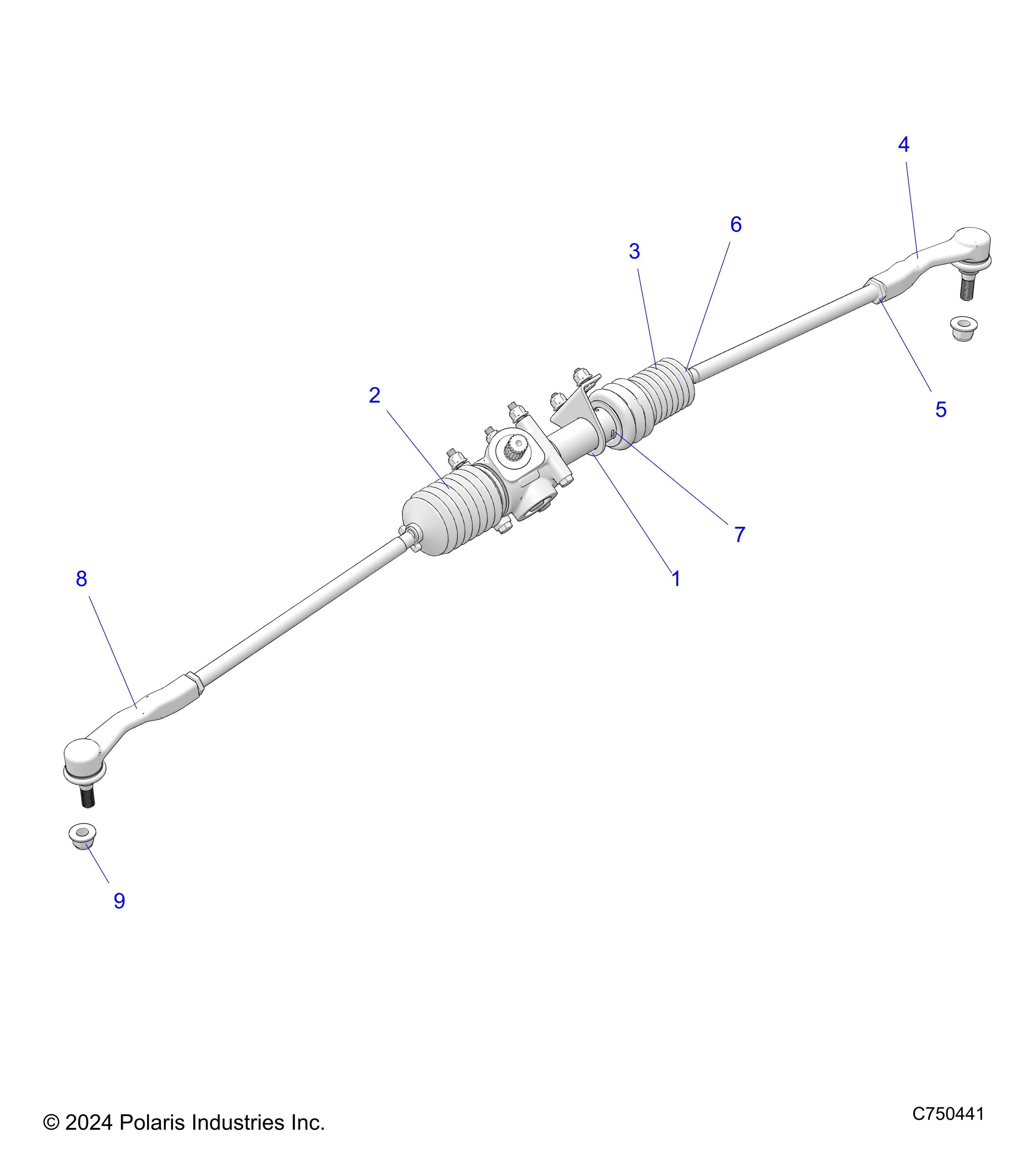 STEERING, GEAR BOX - Z25ASE99P5 (C750441)