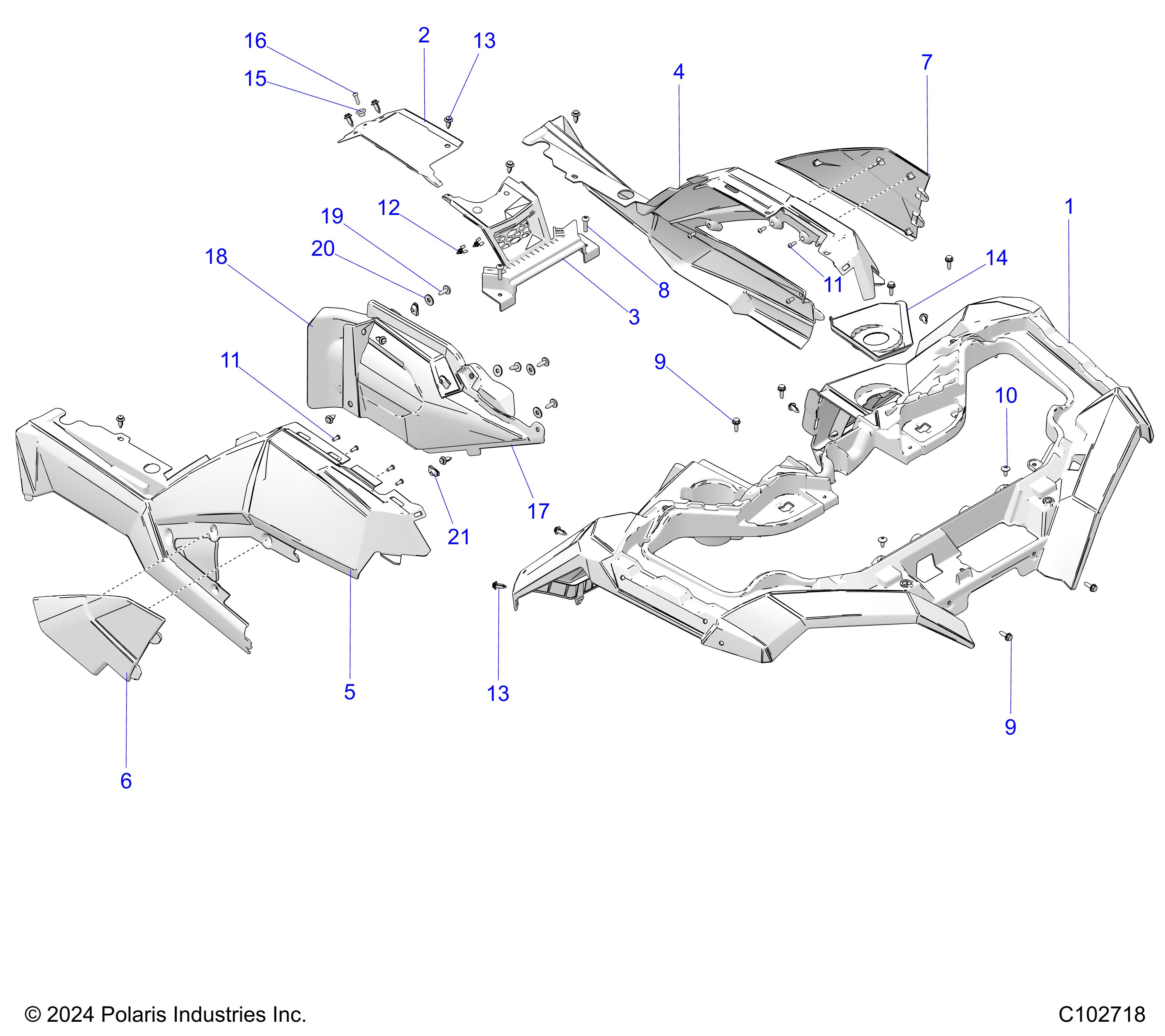 BODY, FRONT CAB - A25SLE95CF/FF (C102718)