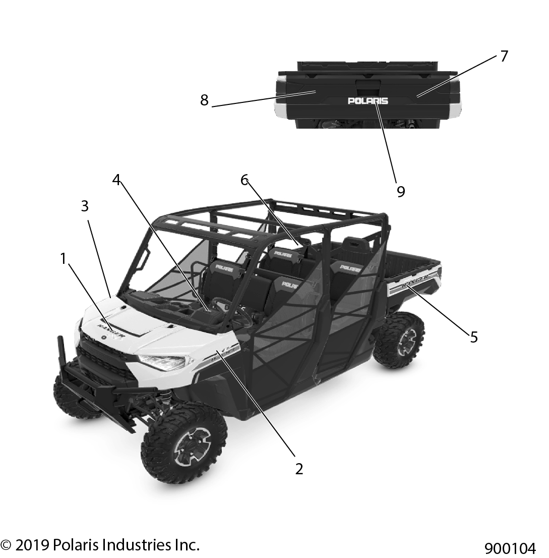 BODY, DECALS GRAPHICS - R20RSB99A/B (900104)