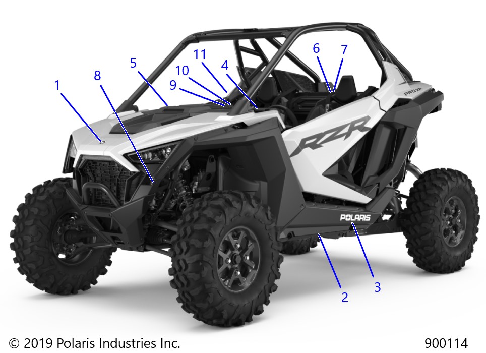 BODY, DECALS, STANDARD - Z21RAD92AC/AM/BC/BM (900114)