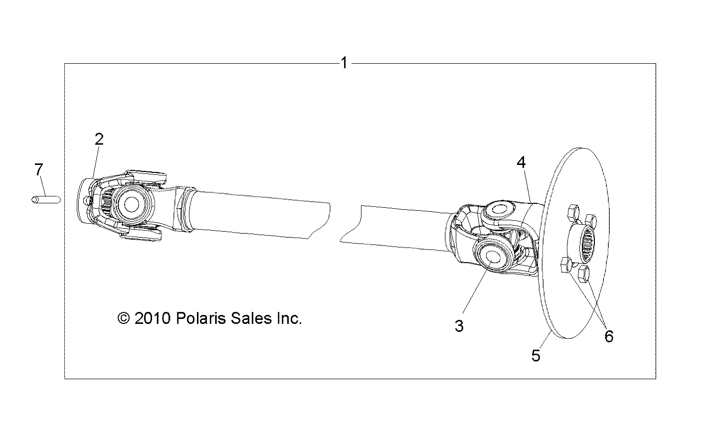 DRIVE TRAIN, FRONT PROP SHAFT - R19RMAE4N8 (49LEVSHAFTPROP10SDW)