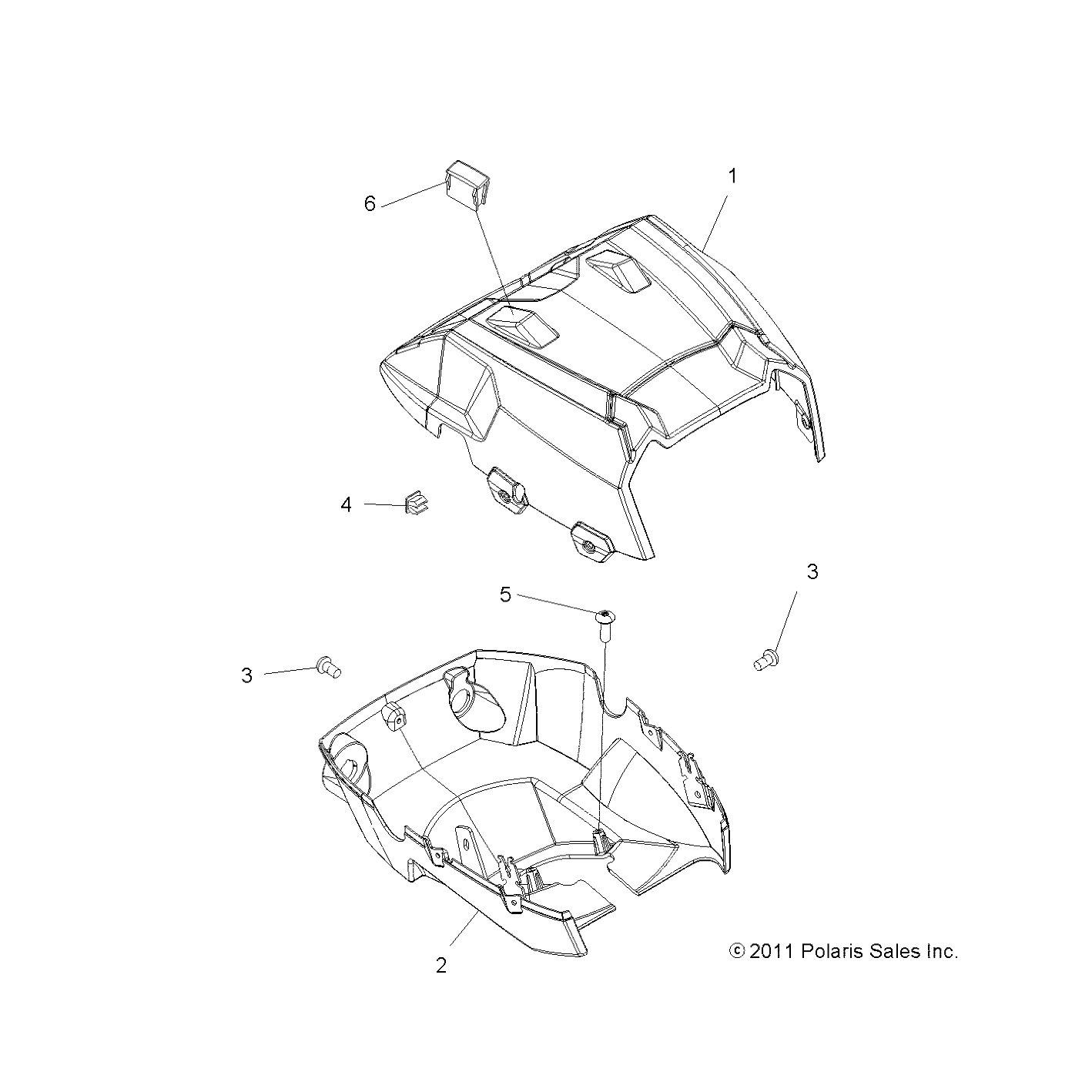 BODY, HEADLIGHT POD - A14YN8EAJ/EAT (49MVHEADLIGHTPOD13SP850)