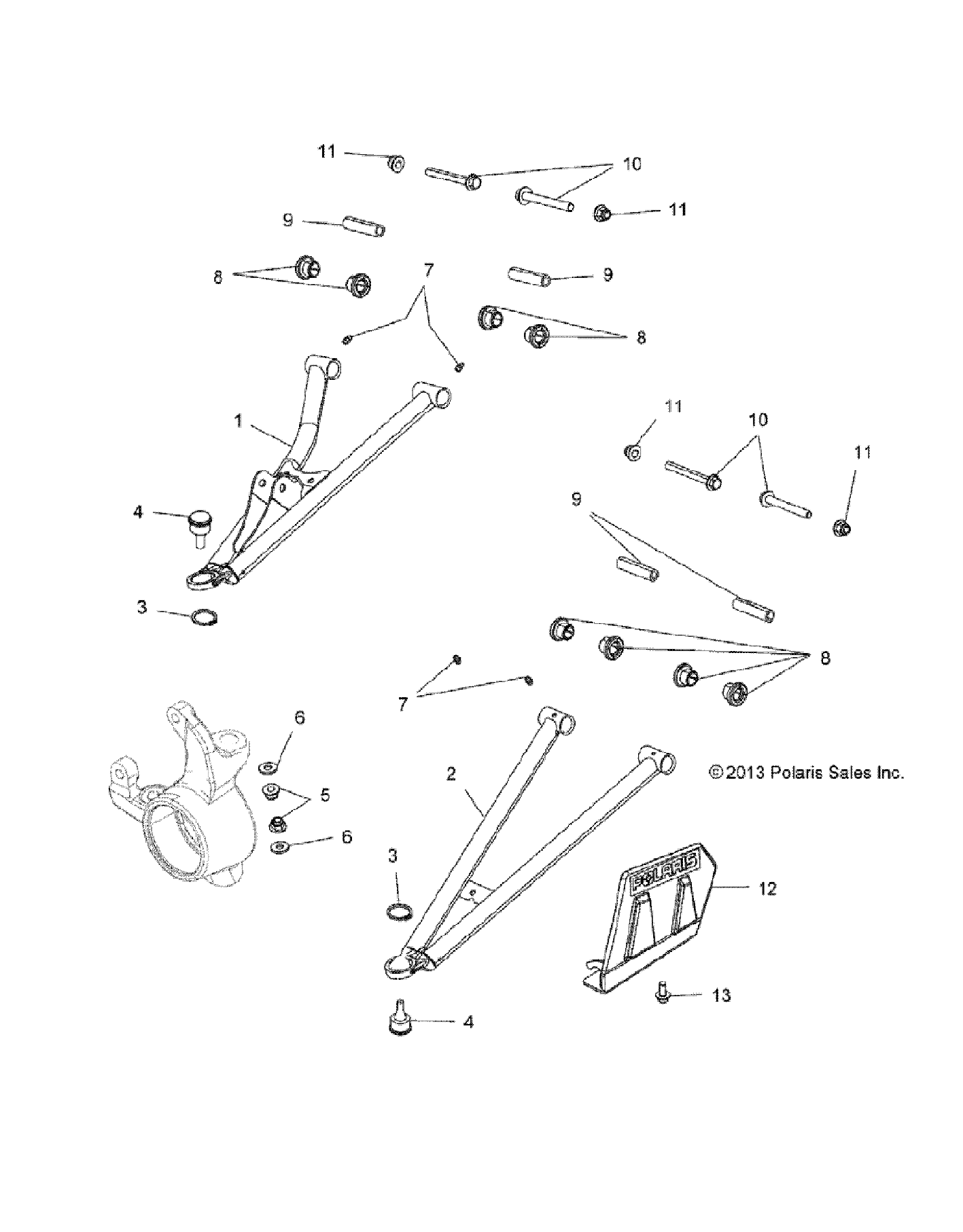 SUSPENSION, FRONT A-ARMS - A14YN8EAJ/EAT (49MVSUSPFRT14850WV)