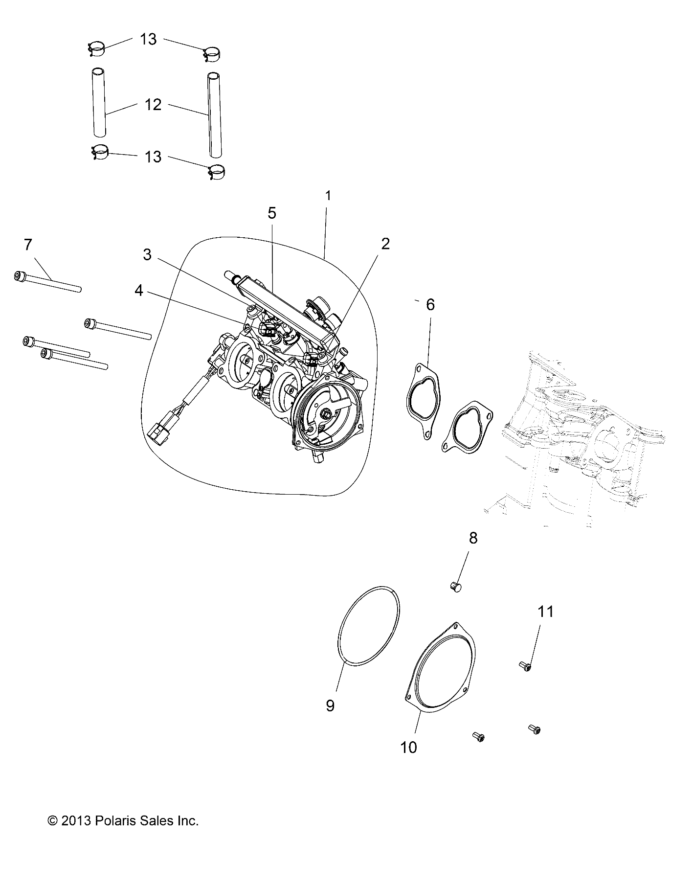 ENGINE, THROTTLE BODY - A14YN8EAJ/EAT (49MVTHROTTLEBODY14850WV)