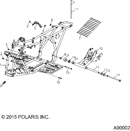 CHASSIS, FRAME - A18YAF11B5/N5 (A00002)