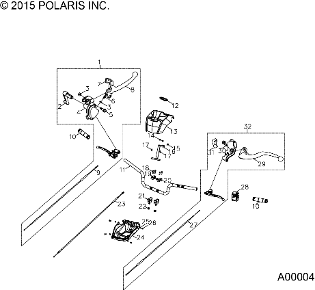 STEERING, HANDLEBAR - A16YAF11AA (A00004)