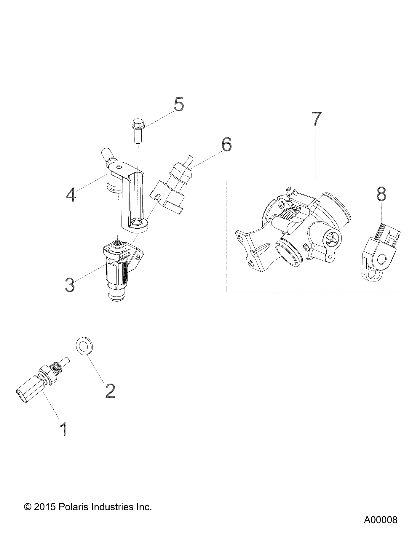 ENGINE, FUEL INJECTION - A23YAF11B5 (A00008)