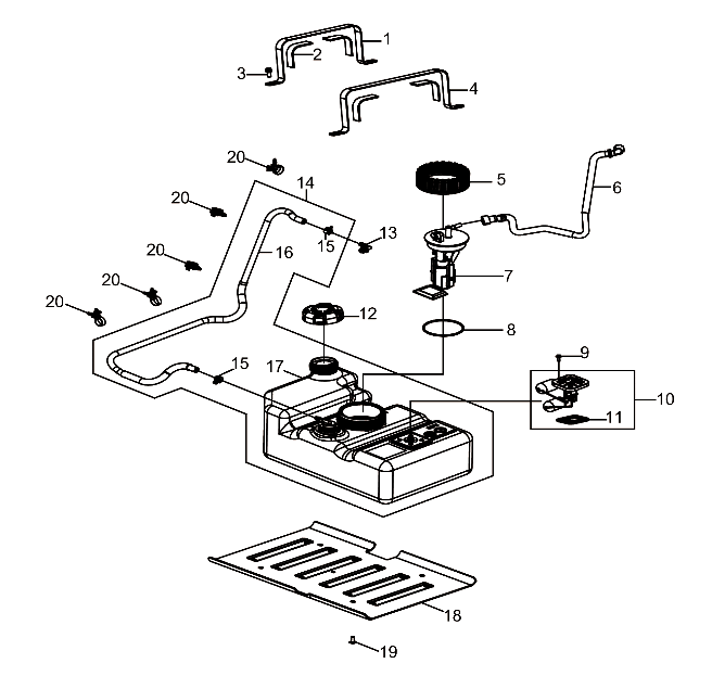 ENGINE, FUEL SYSTEM - Z20YAV17B2/B4 (A00082)