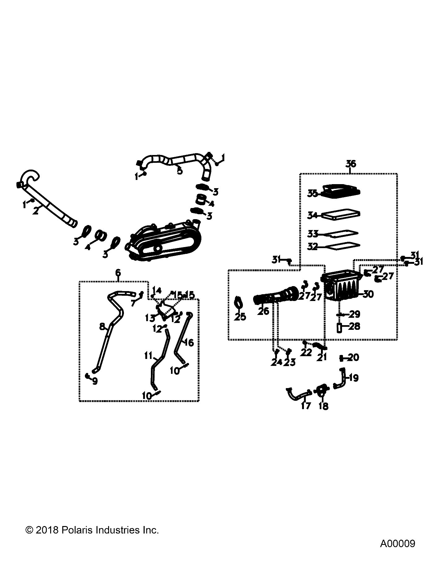 ENGINE, AIR INTAKE SYSTEM - A19YAK11B7/B6 (A00009)