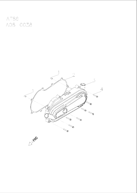 ENGINE, CLUTCH COVER - A21YAF11B5 (A00014)