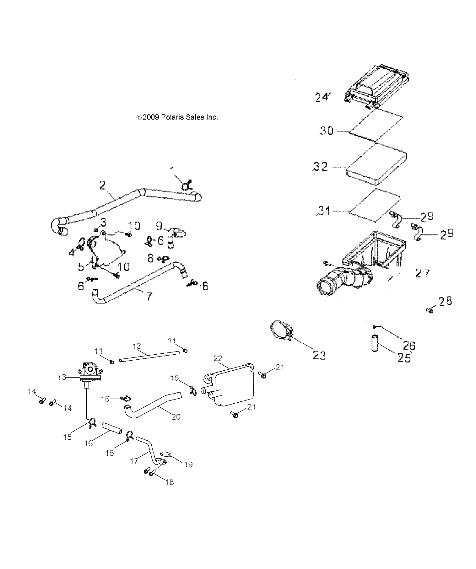 ENGINE, AIR INTAKE SYSTEM - A17YAK05N4/N6 (A00025)