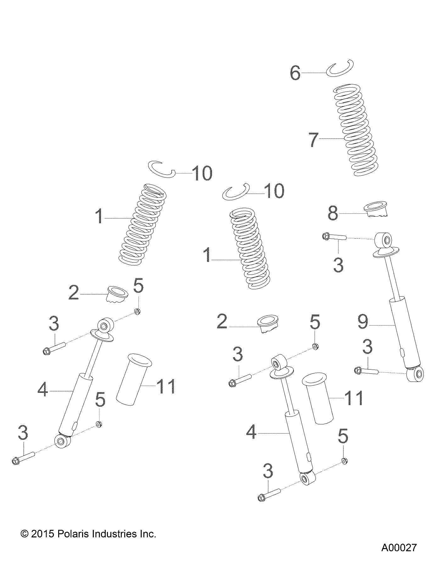 SUSPENSION, SHOCKS - A19YAF11B5 (A00027)