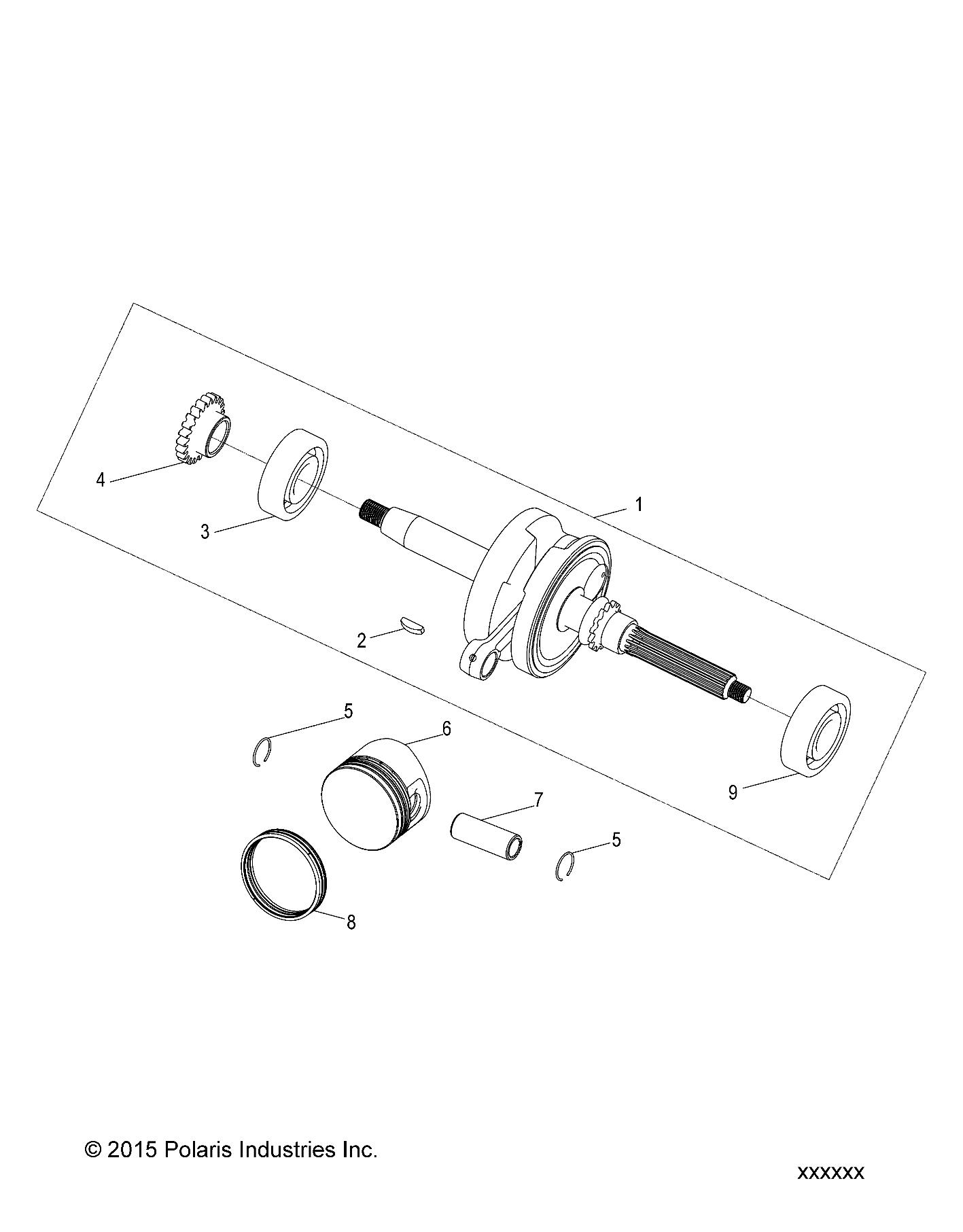 ENGINE, CRANKSHAFT and PISTON - A21YAK11B6/B7/N6/N7 (A00034)