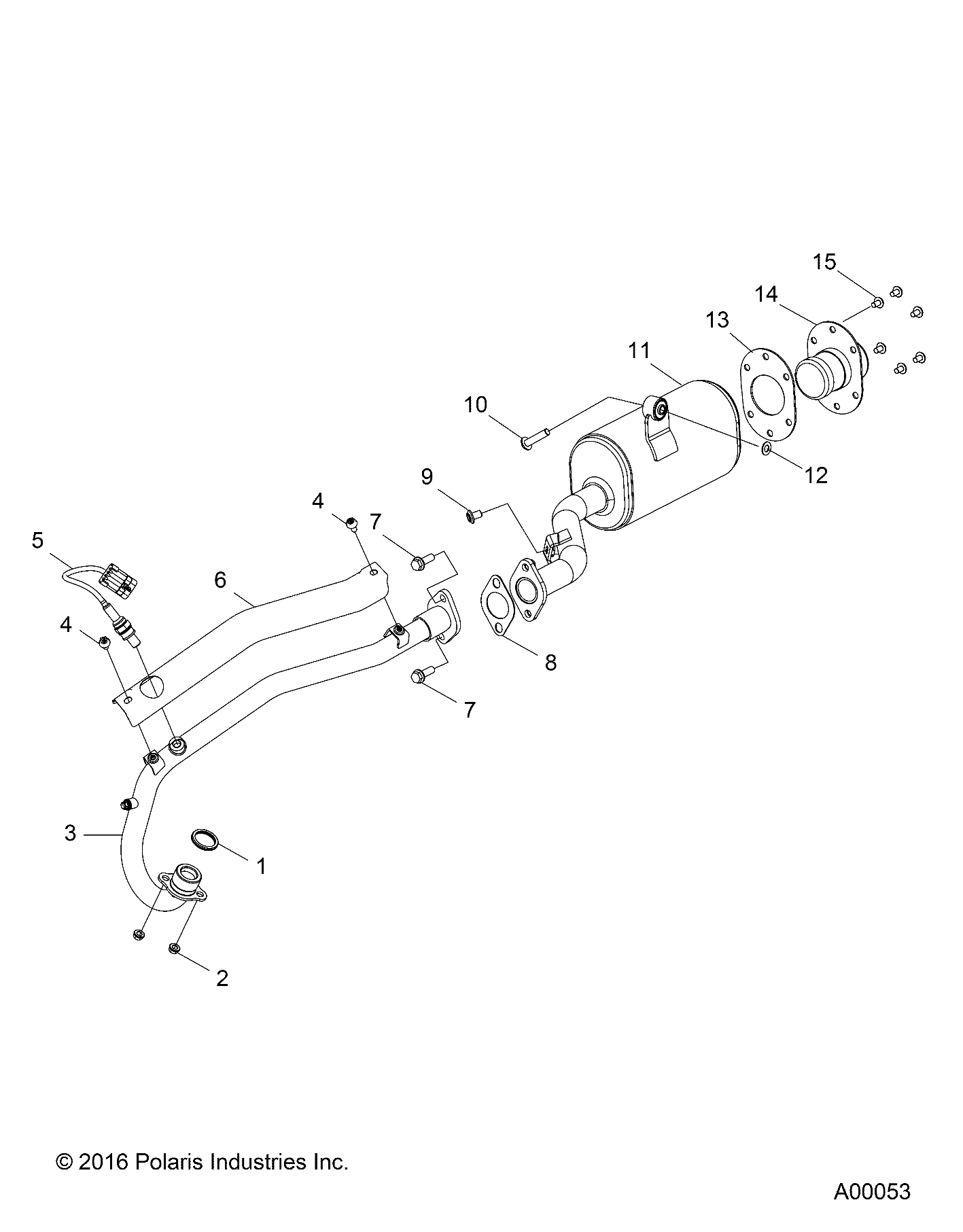 ENGINE, EXHAUST - A25YFA11B5 (A00053)