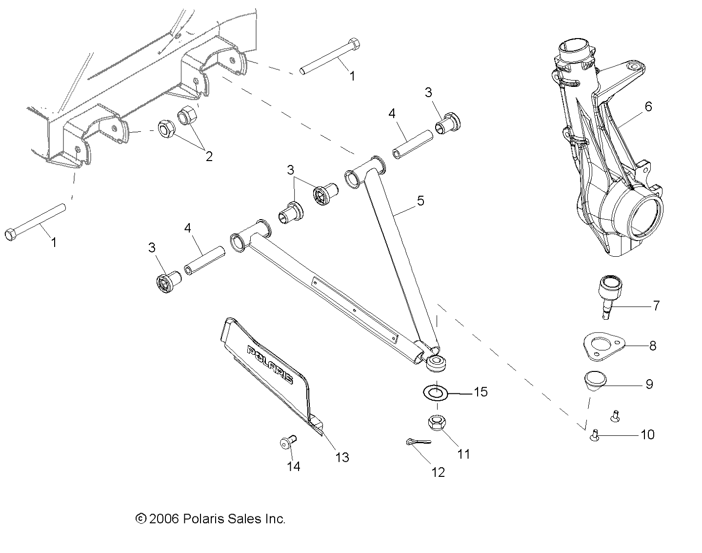 A-ARM/STRUT MOUNTING - R07RB50AA/RH50AA (49RGRAARM07500)