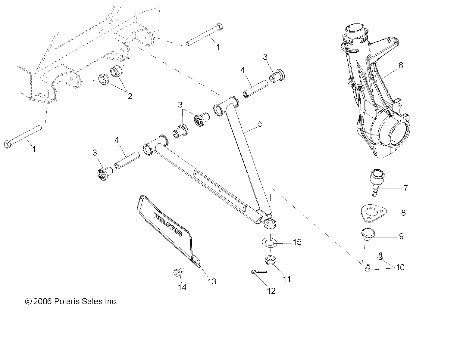 A ARM/STRUT MOUNTING - R07RH68AD/AG/AH/AK/AL/AO/AP/AW (49RGRAARM07500EFI)