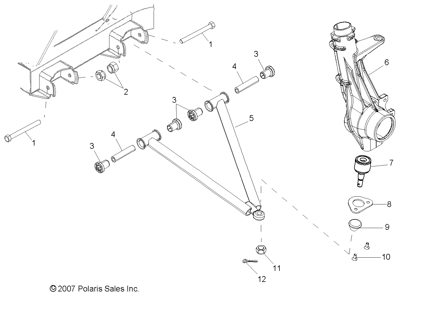 SUSPENSION, A-ARM and STRUT MOUNTING - R08RB50AA (49RGRAARM082X4)