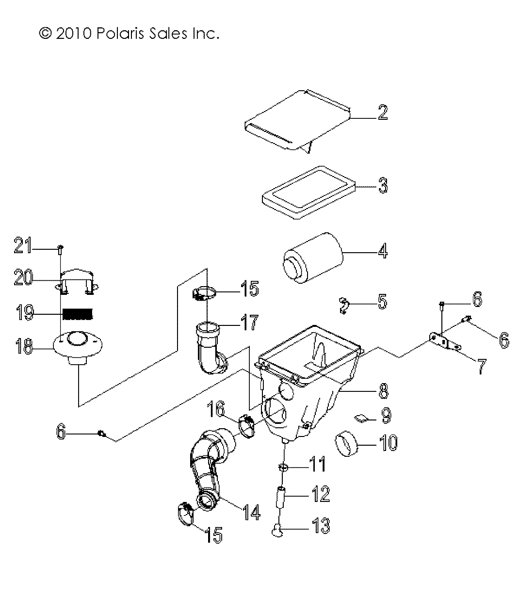 ENGINE, AIR INTAKE SYSTEM - R11VA17AA (49RGRAIRBOX11RZR170)